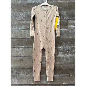 Toddler Stars & Moon Smooth Jersey Union Suit - Cloud Island™ Brown 4T